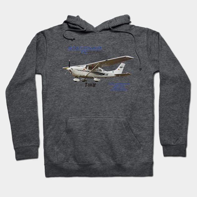 cessna 206 aircraft design Hoodie by AERONAUTICA COL